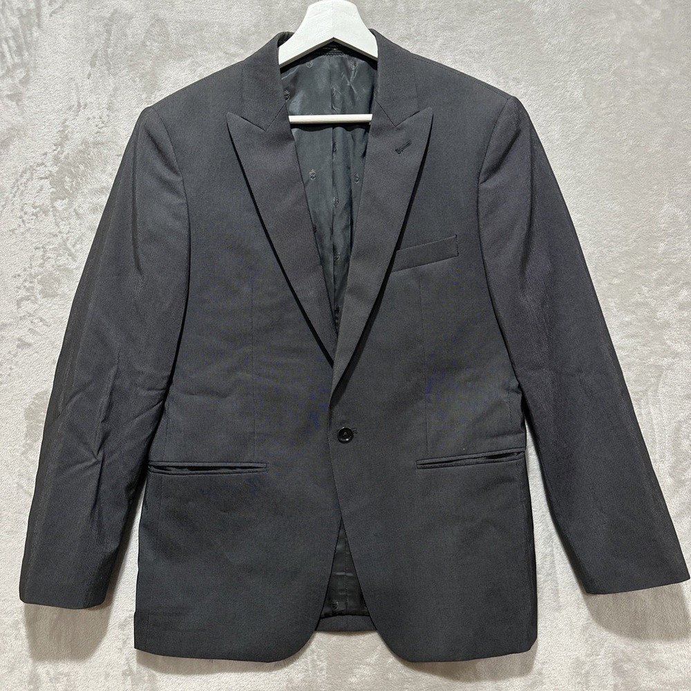 John Varvatos Women's Blazer Size M Gray Wool Silk Made Canada